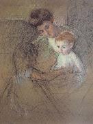 Mary Cassatt, Study of Mother and kid